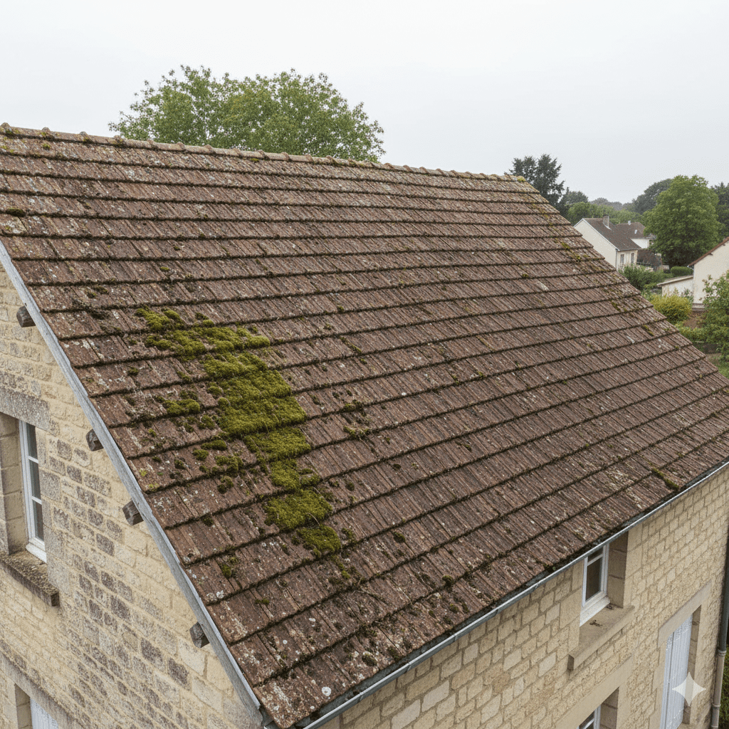 Nettoyage et démoussage de toiture